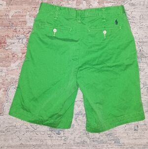 Polo Ralph Lauren Green Blue Pony Relaxed Fit Shorts 30